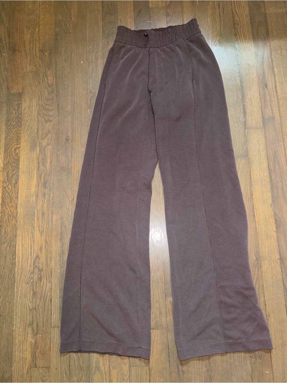 lululemon softreme espresso HR Wide-Leg Ribbed Pants